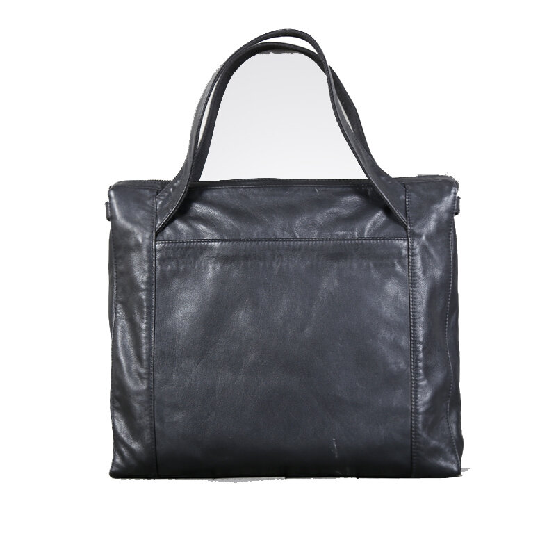 Briefcase Cowskin Leather High Quality Business Handbag Shoulder Crossbody Bag Simple Messenger Bag Casual Tote