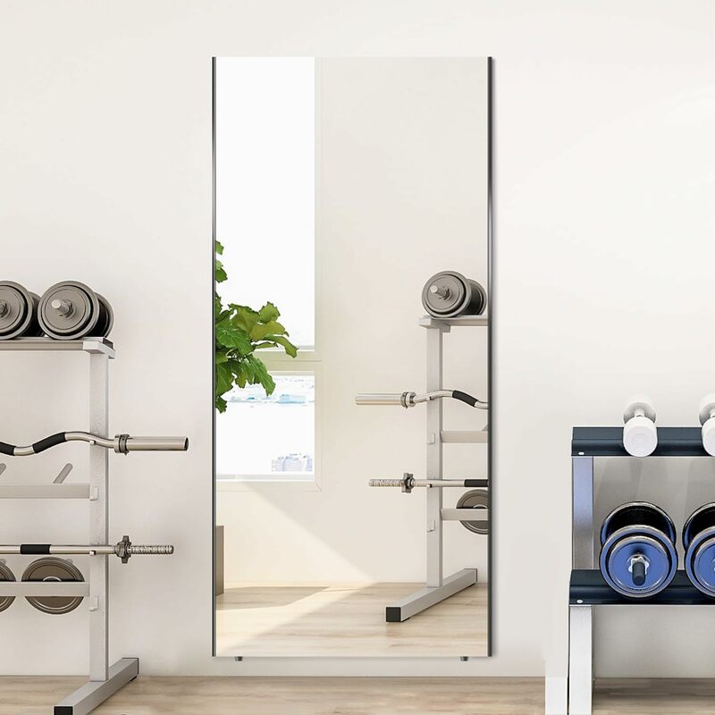 Grote Nanofilm Full-Length Spiegel Shatterproof Body Spiegel Home Gym Yoga Studio 71 "X 24"