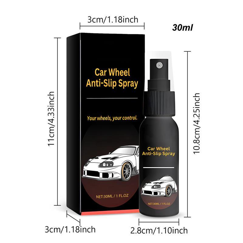 Spray antideslizante para rueda de coche, agente de cuidado de rueda de coche, Spray antideslizante, agente de limpieza de restauración, limpiador de ruedas de coche para vehículo, 30ml