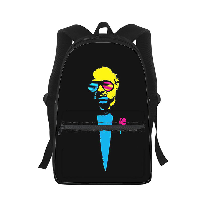O padrinho Don Corleone Mochila para homens e mulheres, 3D Print Moda, bolsa de escola estudantil, mochila laptop, bolsa de ombro para crianças