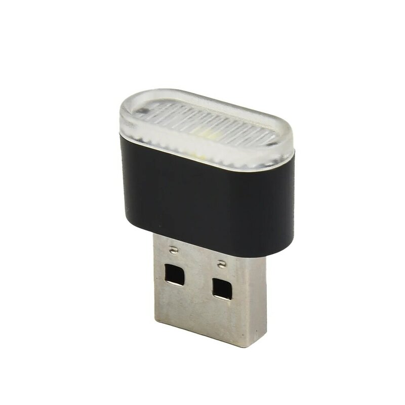 Lámparas de ambiente decorativas para coche, Mini USB, LED, ambiente Interior, PC, ordenador, Luz Portátil, Plug Play