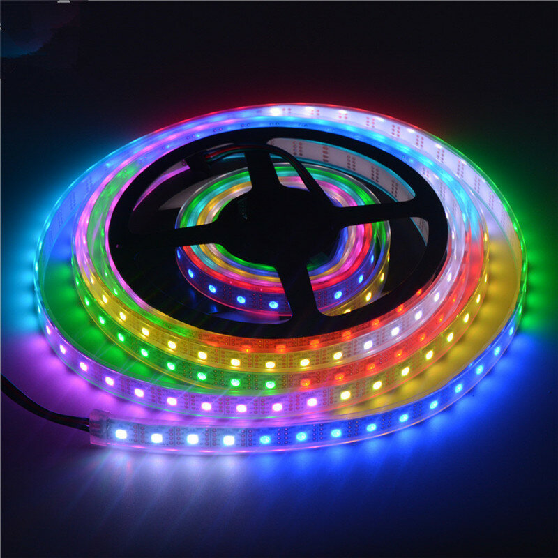 2M 5M 10 mws2811 DreamColor LED Strip Lights,16.4ft RGBIC TUYA wi-fi Phone App Controlled Waterproof Smart Music Sync Light Strip