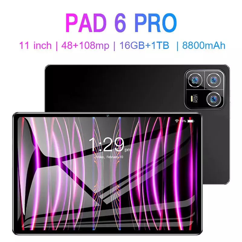 Tablette PC déverrouillée d'origine Mi Pad 6 Pro, Android 13, 11 pouces, Global 5G, Wifi, tablettes EpiCard pour touristes, onglet déverrouillé