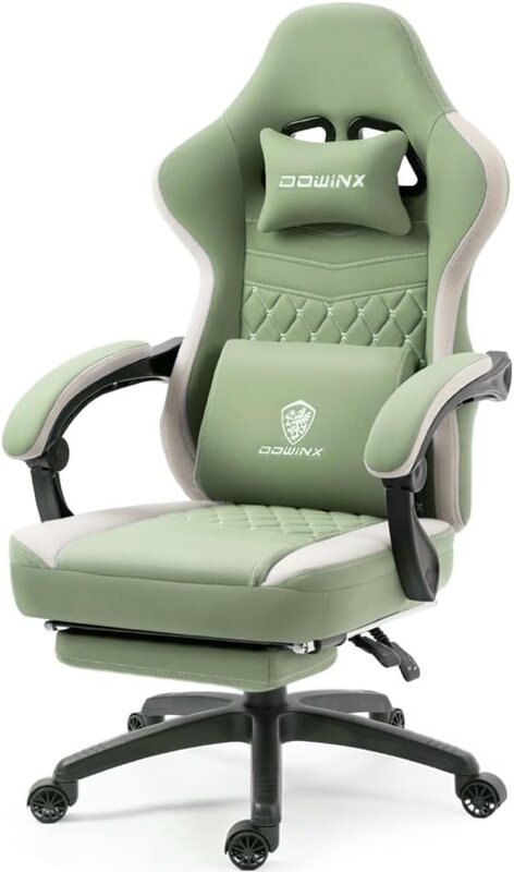 Sedia da gioco Dowinx sedia da Computer in tessuto traspirante con cuscino a molla tascabile, comoda sedia da ufficio con imbottitura in Gel