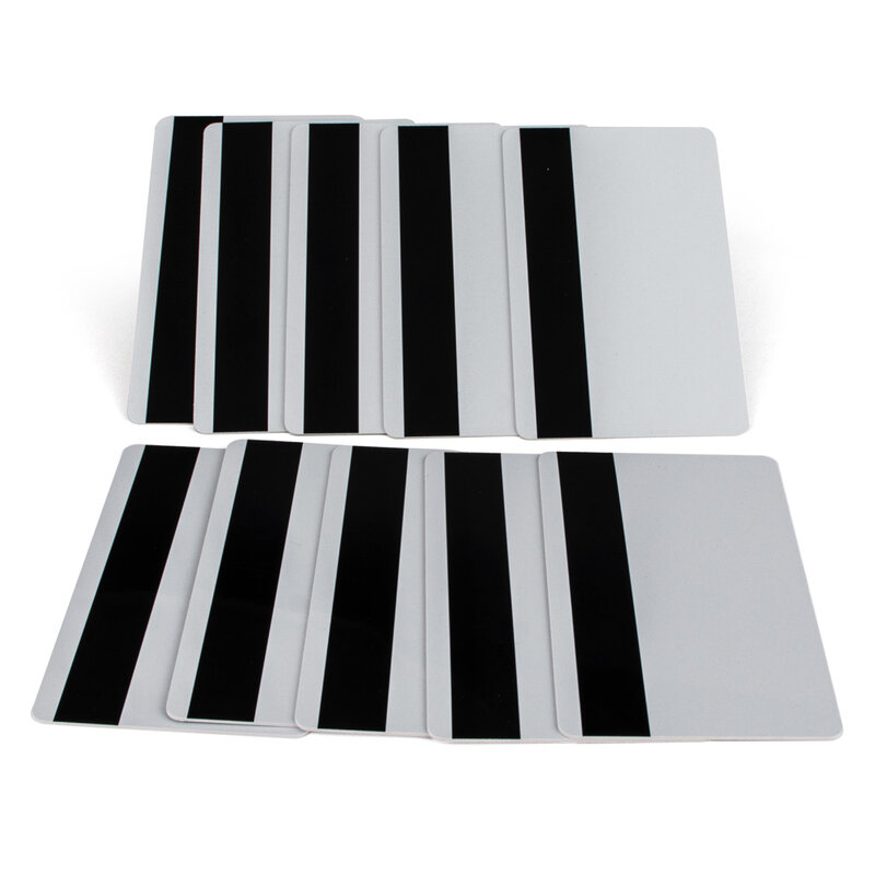 10/20/50pcs Blank MSR605X MSR606 CR80 Hico Magnetic Stripe Plastic Cards ISO Standard Size Printable White PVC Card