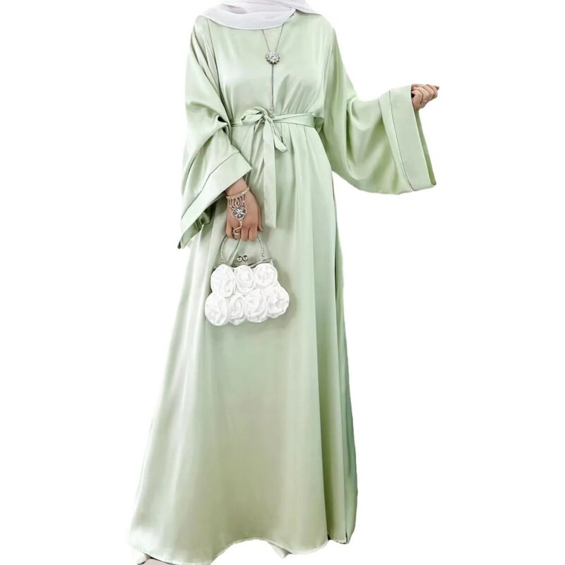 Dress ukuran Plus wanita, gaun pesta Kaftan Muslim Arab Dubai, pakaian Model dasar modis untuk perempuan