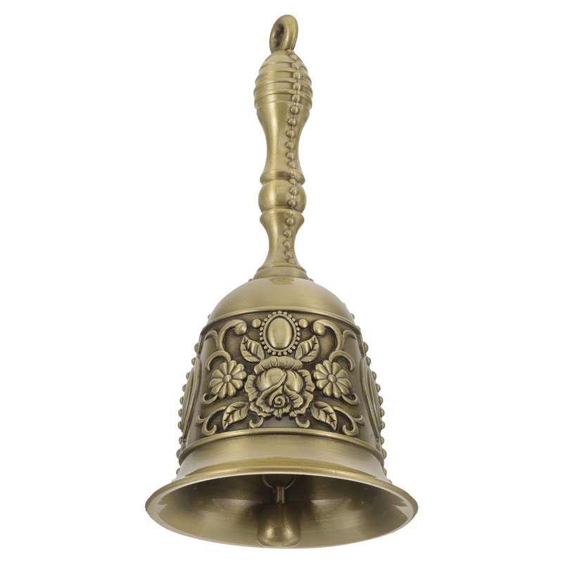 Manual Restaurant Bell Retro Call Hand Crank Vintage Hotel Dish Bells for Crafts