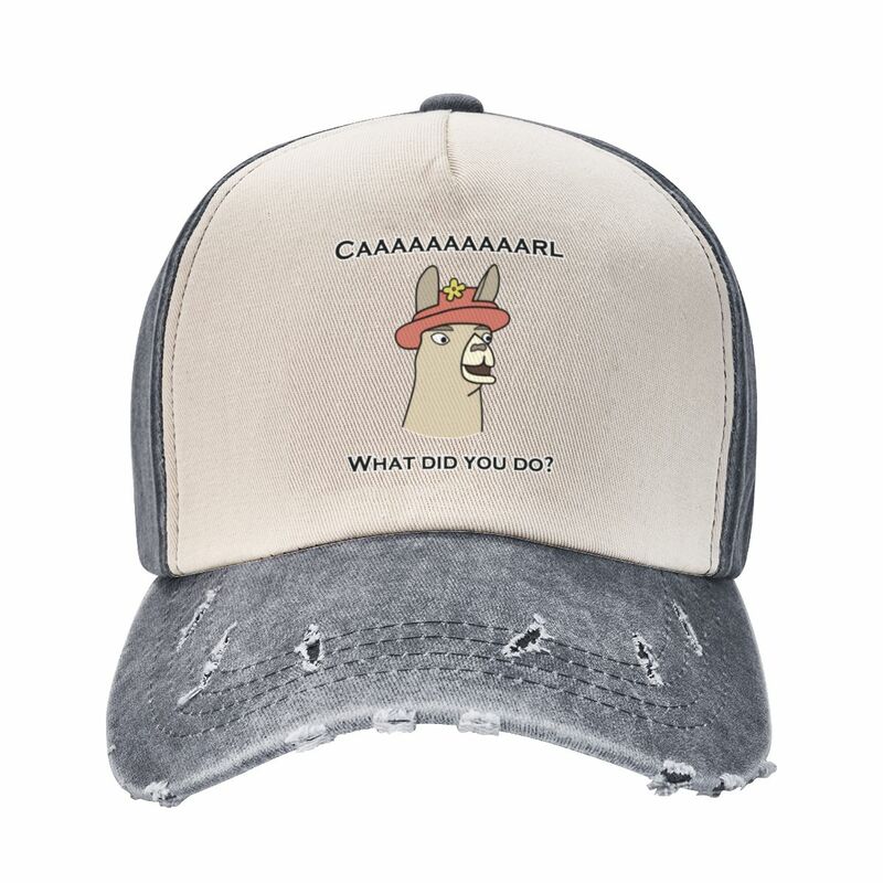 Llamas with Hats - Caaaaaaaaaarl! What did you do? Cowboy Hat Streetwear Horse Hat Women's Golf Wear Men's