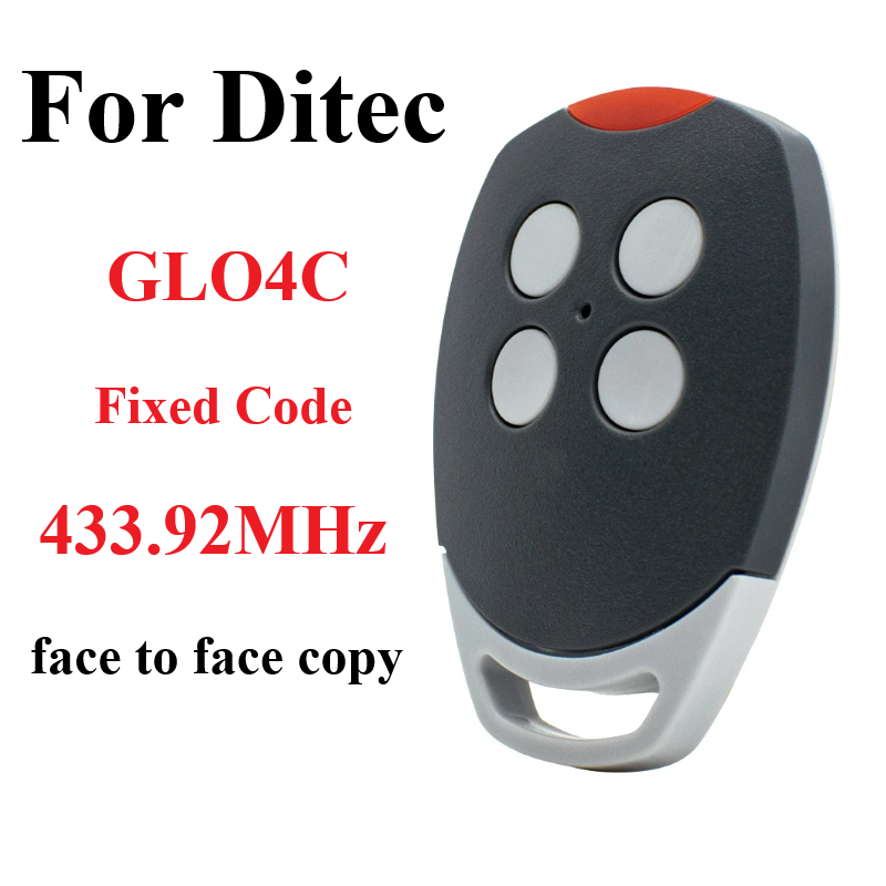 Clon DITEC GOL4C transmisor de Control remoto de repuesto 433,92/433MHz, llave de código fijo