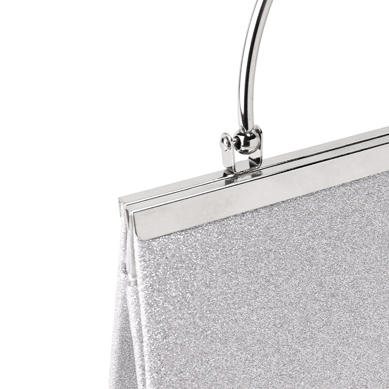 Dames Handtas Retro Frame Tas Luxe Glanzende Clutch Tas Elegante Geroosterde Glitter Mini Vierkante Handtas Avondfeest Pakket