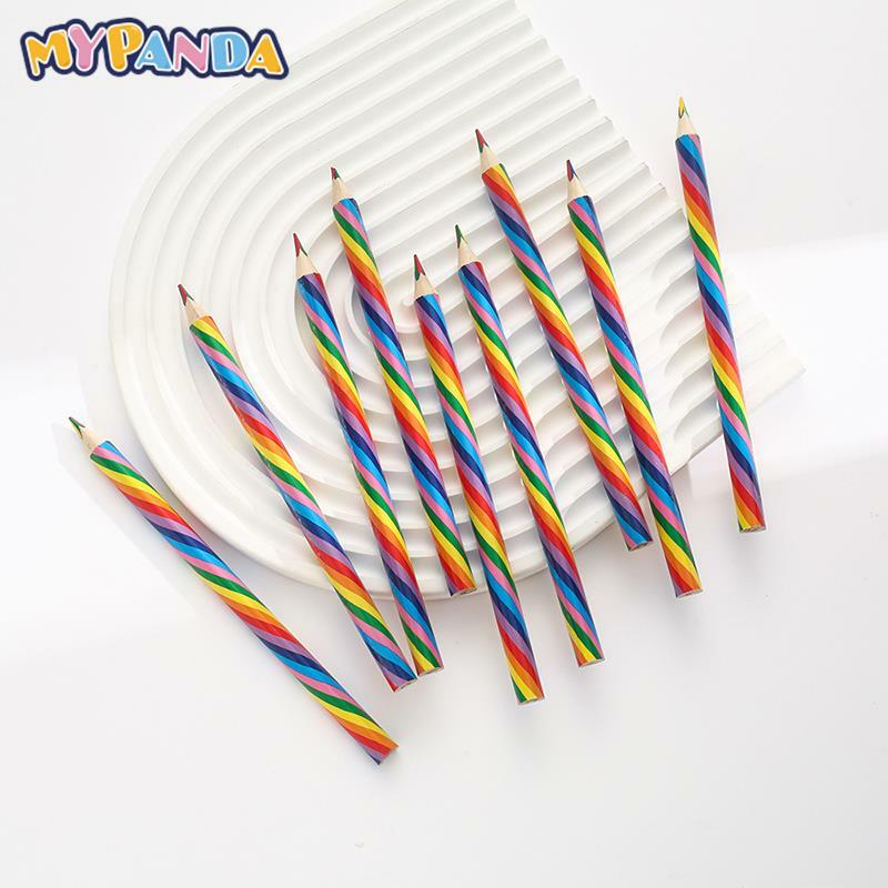 1Pc Rainbow Pencil Four-color Core Pencil Stationery Graffiti Drawing Painting Tool Office School Supplies