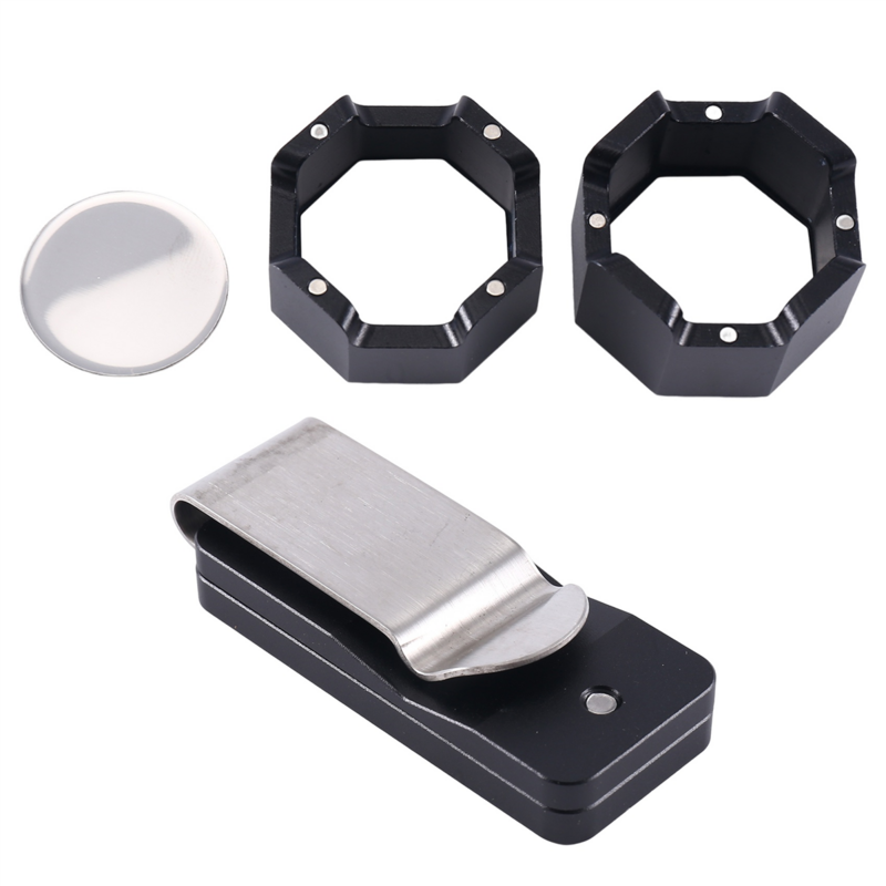 Billiard Cue Chalk Case,Lightweight Magnetic Wear Resistance Octagon Pool Cue Chalk Clip Billiard Accessories
