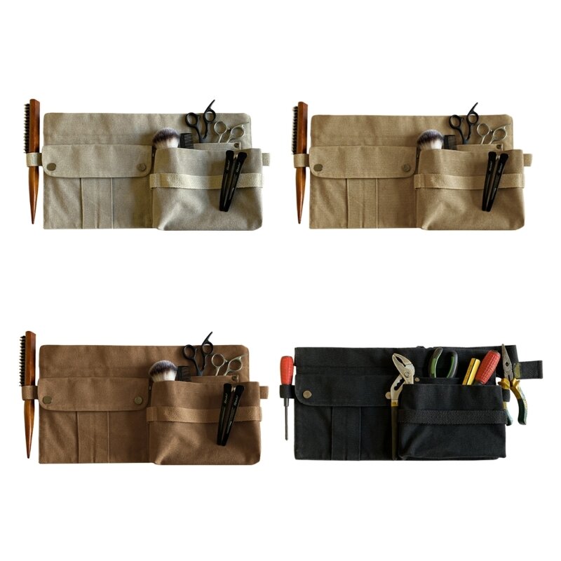 Bolsa de cintura ajustável para ferramentas de lona Bolsa de armazenamento Multibolsos Chave de fenda Bolsa Dropship