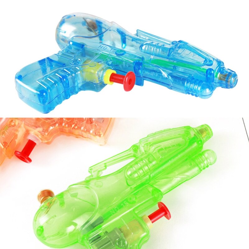 Y1UB 5 piezas pistolas agua juguete para niños, Material plástico, pistolas agua pequeñas transparentes