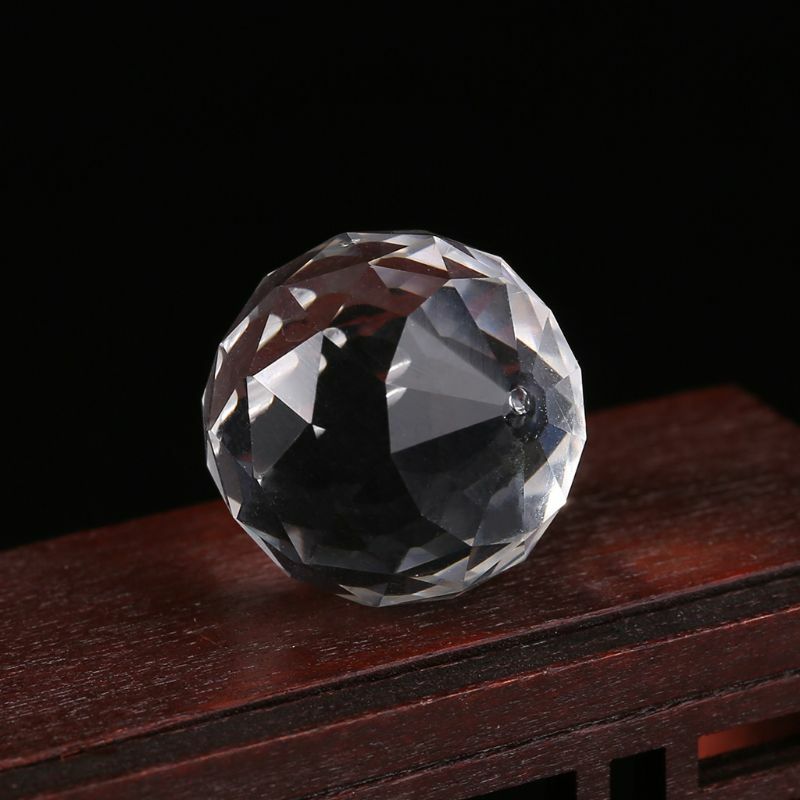Y1UB Clear Crystal Lamp Ball Hanging Prism Wedding Decor 20mm