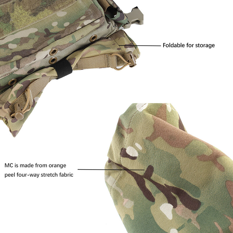 Tactical Hanger Pouch com gancho e Loop Bag para armazenamento de roupas e Airsoft Paintball, Abdominal Dangle Pouch
