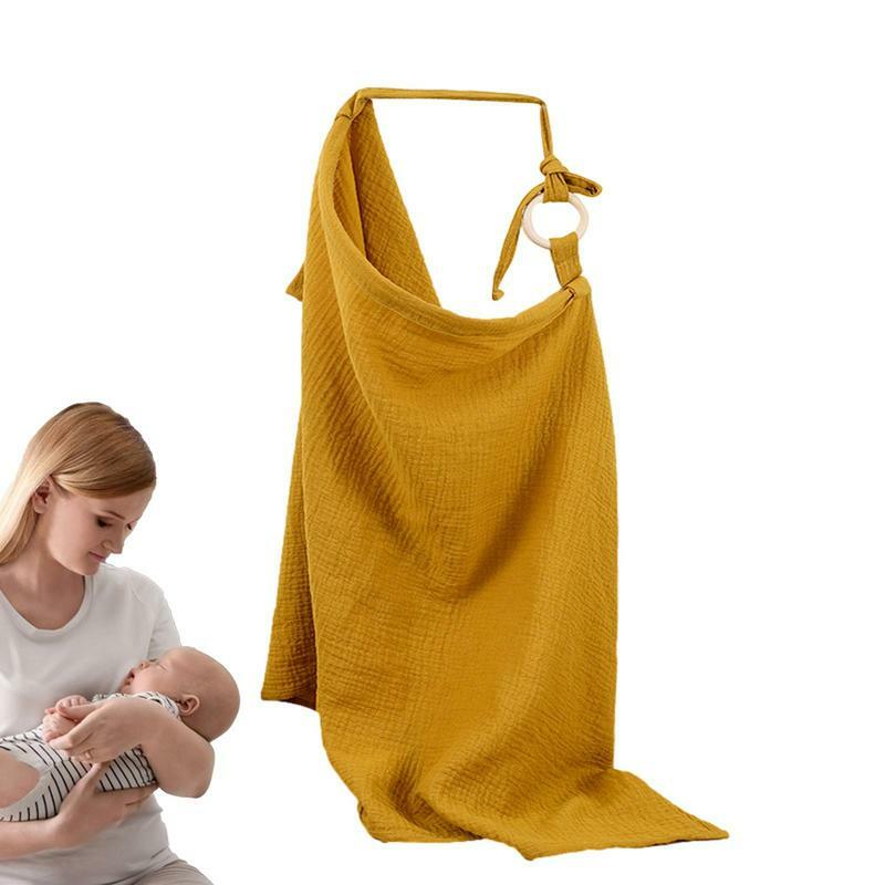 Capa de enfermagem respirável para amamentação, avental ajustável para mãe, alimentação do bebê, viagem