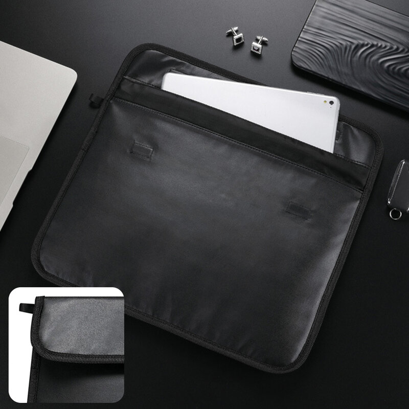 Shielding Multifunctional Cover Signal Blocking Bag Radiation Protection Durable Faraday PU Leather Anti-Hacking Laptop Tablet