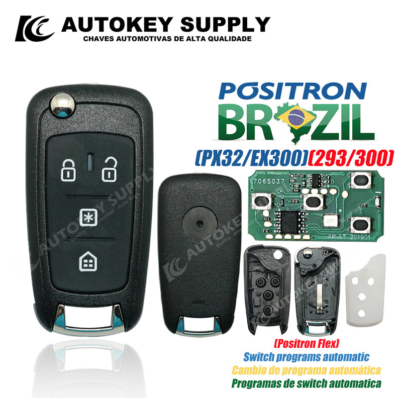 Voor Brazilië Positron Flex PX80 Compleet Dubbele Programma 293 PX32 EX300 330 360 AKBPCP090 AKBPCP117AT Autokeysupply