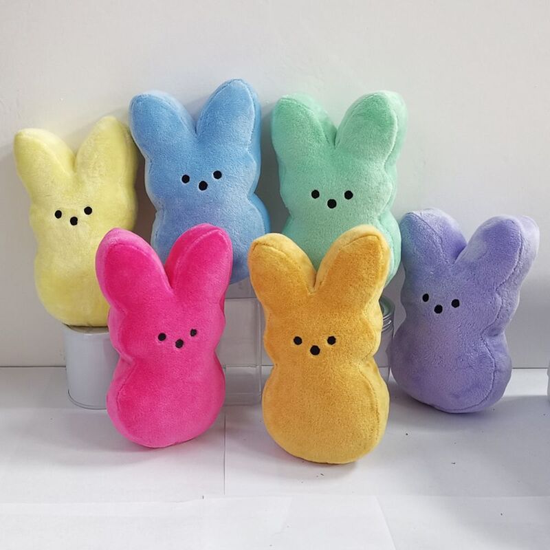 15cm Cute Animal Star Carrot Peep Bunny Doll Kawaii Room Desktop Sofa Decor Rabbit Plush Stuffed Toy Comfort Doll for Kids