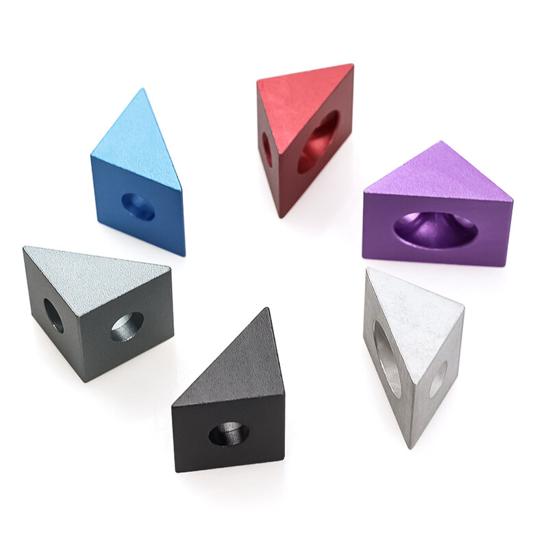 Connecteur d'angle résistant à 90 ° pour imprimante 3D, 2 pièces/lot, 20x20mm, pour fente V/C-Beam, profilé d'extrusion en aluminium