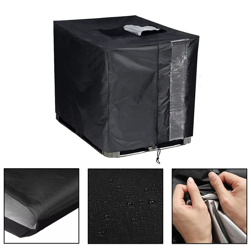 IBC Tote Cover Protective Cover Removal Sticker Cover Design Sunshade 420D Oxford Cloth Accurate Water Management New