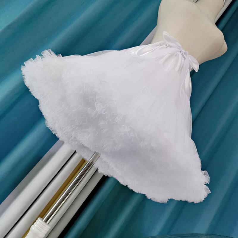 DongCMY-enaguas de Lolita de estilo floral para mujer, tutú de Cosplay de crinolina interior, falda hinchada debajo de los vestidos de novia