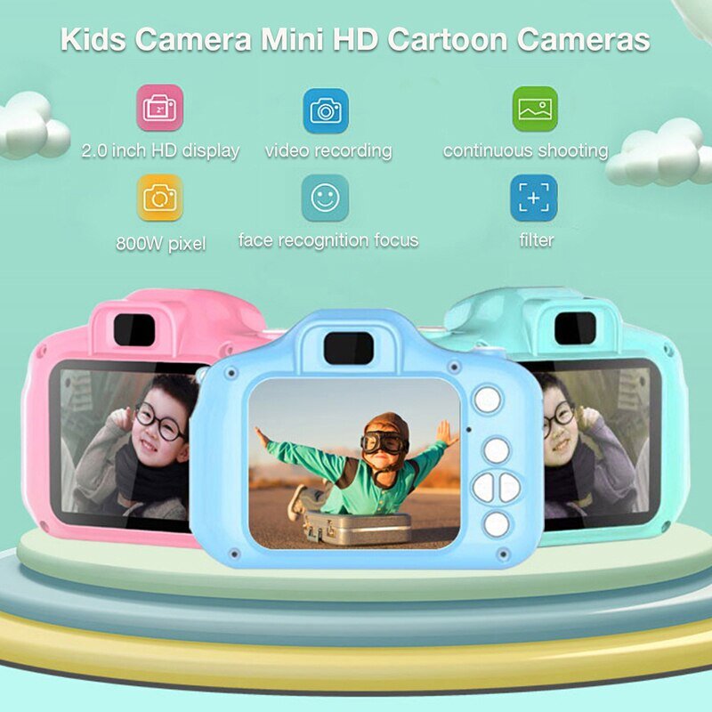 X2 Crianças Mini Câmera Digital Pode Tirar Fotos Vídeo Pequenos Brinquedos Slr