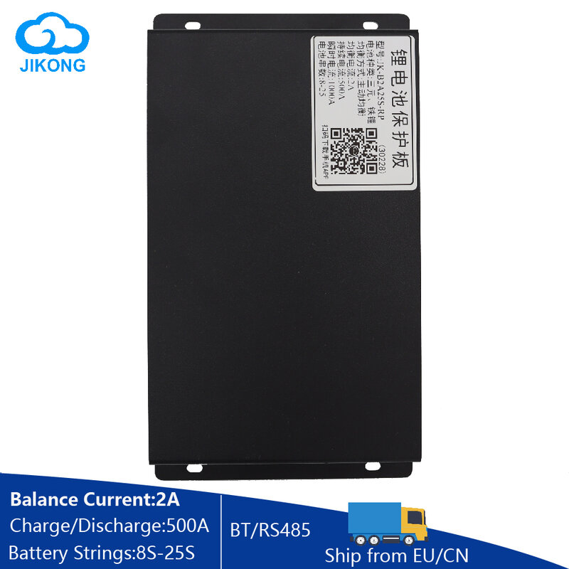 JIKONG Smart BMS B2A25SRP 2A Active Balance Current 500A-1000A Charge and Discharge for 8S~25S LiFePo4 Li-ion Battery JK BMS