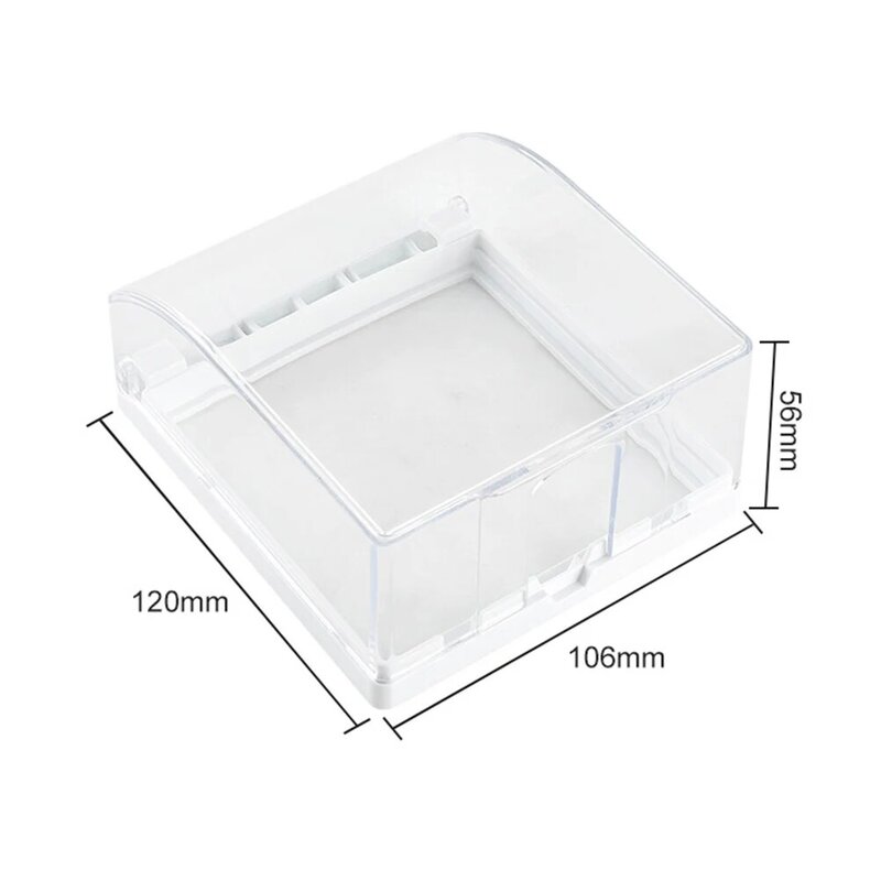 2ชิ้นตัวป้องกันแดมเปอร์สี่เหลี่ยมกันน้ำที่ครอบเต้ารับกล่องกันน้ำกล่องกล่องกล่องกันน้ำปลั๊กกล่อง