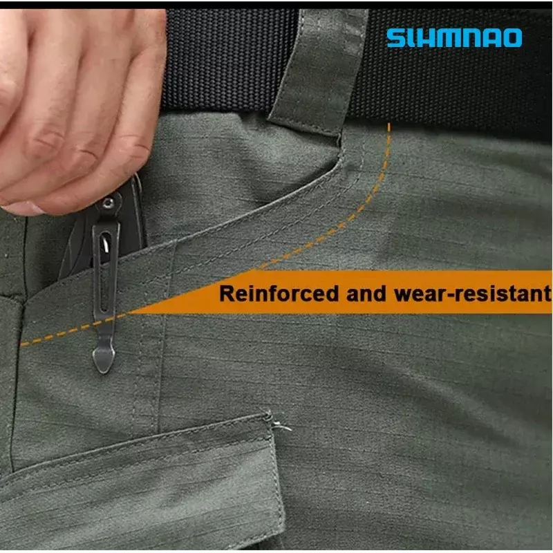 Pantalones tácticos X9 para hombre, pantalones elásticos ajustados con múltiples bolsillos para pesca, trabajo de pierna recta al aire libre, Verano