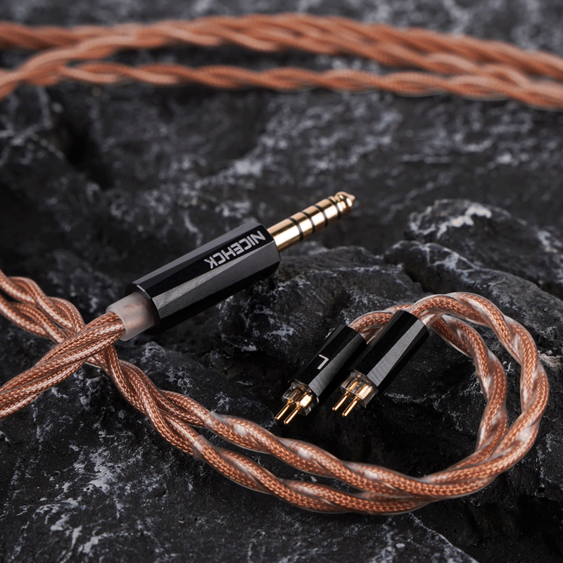Nicehck ouroasis hifi in-ear-monitor kopfhörer kabel furukawa kupfer 6n ofc mmcx/2pin 4,4mm für himalaya cadenza 4 singolo ea1000