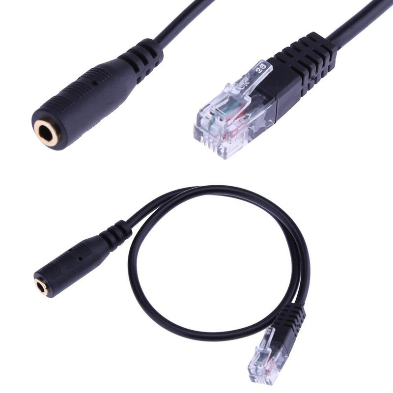 30cm 3.5mm OMTP Smartphone Headset To 4P4C RJ9/RJ10 Phone Adapter Cable Cord 3.5mm TRRS Female Head Jack
