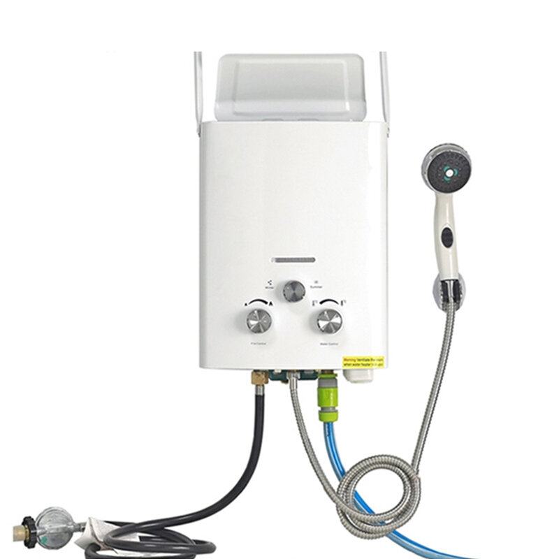 Pemanas air gas RV kasur Trailer pemanas air instan mandi luar ruangan mobil pemanas air tanpa listrik