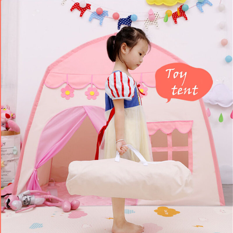 Kids Tent Pink Blue Kids Play House Children Indoor Outdoor Toy House Portable Baby Play House Children Tent Teepee Tent Enfant