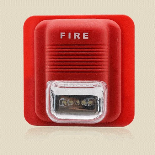 Feuer Alarm Sirene 2 draht 12 ~ 24V Echolot Strobe feuer horn blitzgeräte Sounder Flasher für Konventionelle Feuer Alarm control System