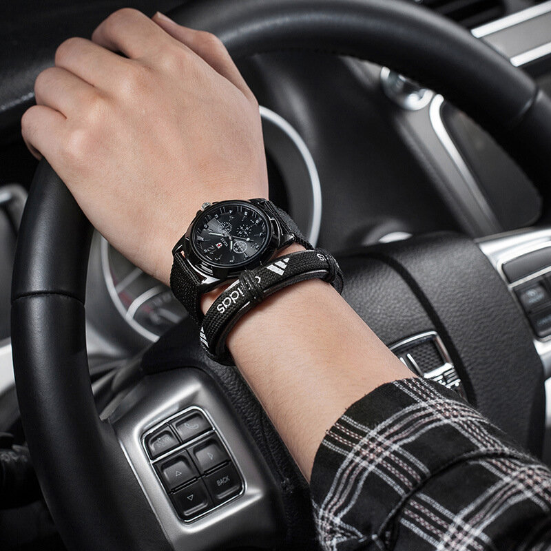 Nylon Watch Luxury Brand Men Military Sports Watches Men's Quartz Date Clock Man Leather Wrist Watch Relogio Masculino