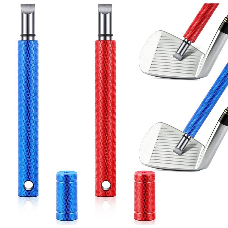 ゴルフクラブ溝シャープナー、re-溝付きツール、ゴルフuおよびvに適したクリーナー-ビンロンウェッジ、ELOS-2個