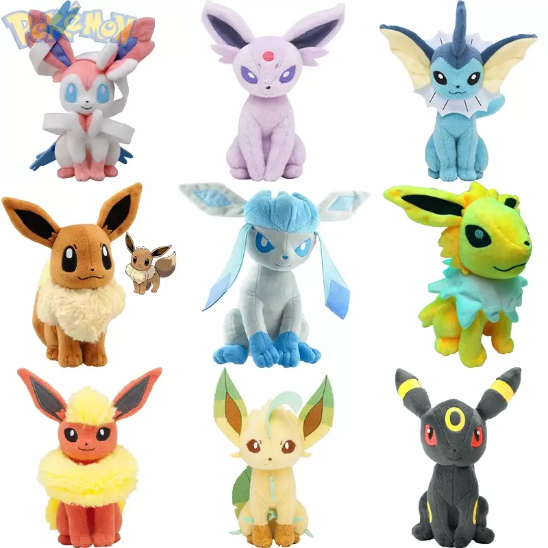 Peluche de Pokémon de 30CM para niños, juguete de Peluche de Anime, Eevee, sylveon, Umbreon, Vaporeon, Flareon, Glaceon, Leafeon, Jolteon, Espeon