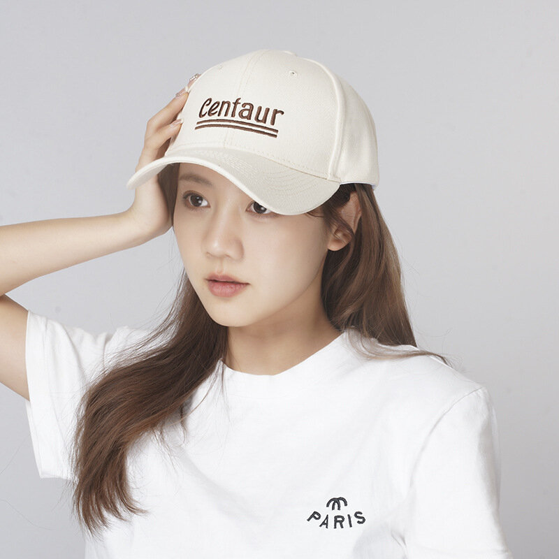 Czapka bejsbolówka damska na lato nowy koreański styl moda duża główka obwód szczupła studentka wszechstronna kapelusz przeciwsłoneczny języka kaczego