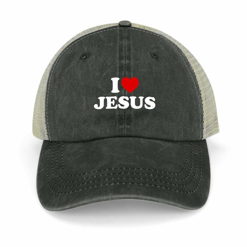I love jesusカウボーイハット、ビーチouting日焼け止め、男性と女性の帽子、新しい