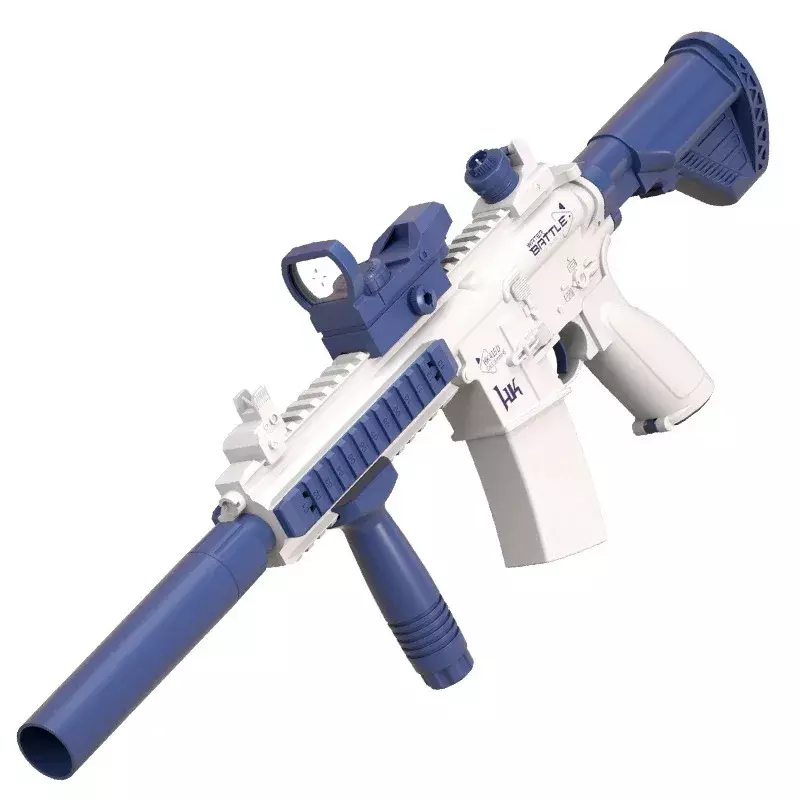 Пистолет водяной M416 Электрический автоматический, игрушка для стрельбы, для детей, мальчиков и девочек