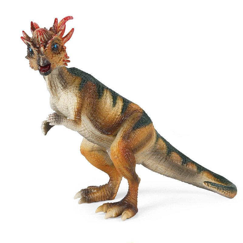 Estatuilla de modelo de dinosaurio carnívoro de Velociraptor jurásico, figura de acción de plástico sólido, simulación de animales, juguetes de colección para niños, regalos