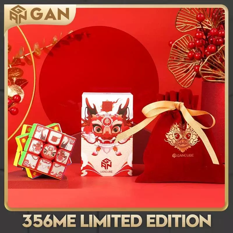 GAN356ME-cubo mágico magnético de 3x3x3, rompecabezas GAN356ME de 3x3 velocidades, GAN 356ME, GES, cubo mágico, juguete profesional