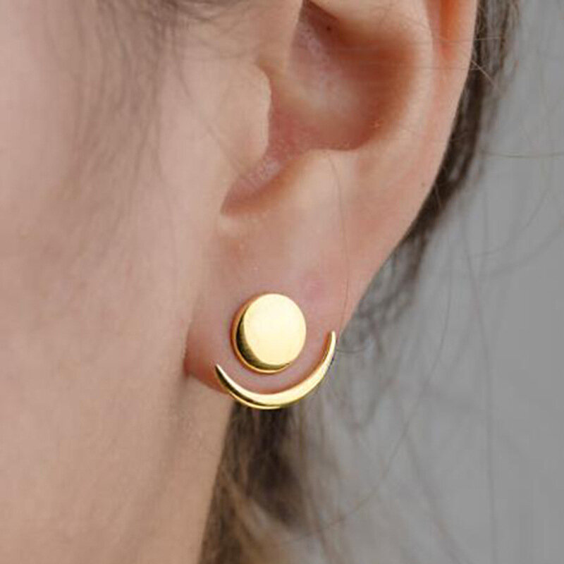 Orecchini per le donne orecchini rotondi geometrici personalizzati moda mezzaluna orecchini carini regalo