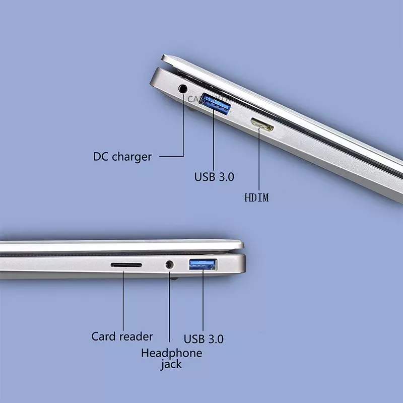 CARBAYTA-ordenador portátil de 14,1 pulgadas, Notebook Intel J4105 con Windows 10 Pro, DDR4, 6GB de RAM, 128/256/512GB SSD, 2,4G/5,0G, Wifi, Bluetooth
