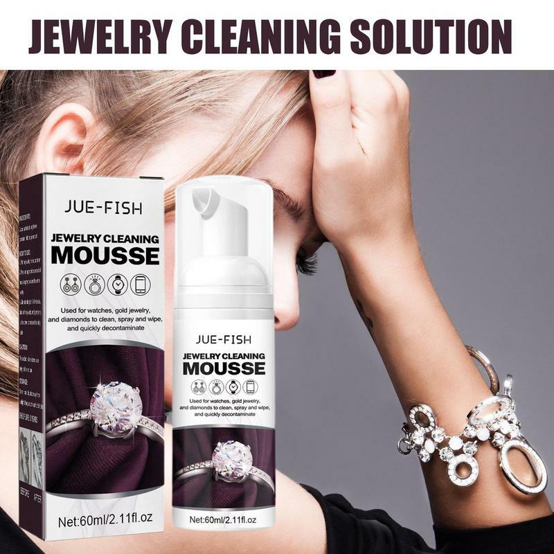 Jewelry Cleaning Solution Gold Cleaner Jewelry 60ml Restores Shine Brilliance Tools For Cleaning Gold Silver Earring Rings