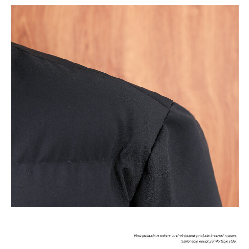 Abrigo de algodón suelto con cuello levantado para hombre, chaqueta gruesa, estilo coreano, invierno, novedad de 2023