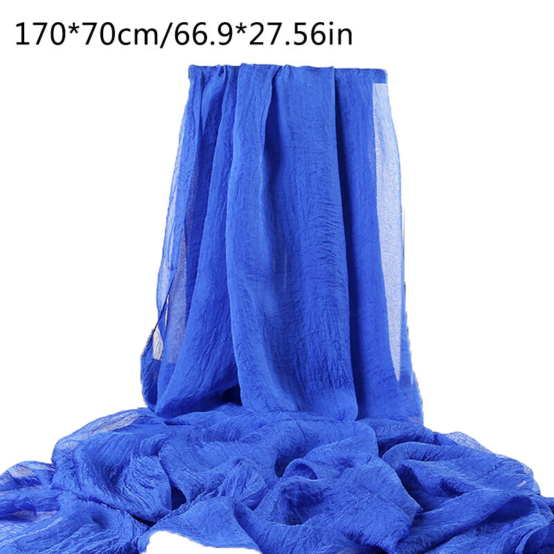 Женский модный однотонный шарф, шаль, весенне-летние женские подарочные шарфы, пляжные шали и палантины, длинные шарфы 170x70 см