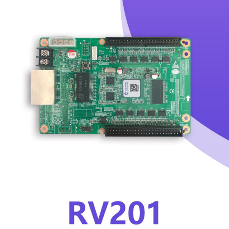 จอแสดงผล Led รับการ์ด RV201สำหรับ Linsn TS802 LED Full สีส่งการ์ด HUB75ระบบควบคุมการซิงโครไนซ์